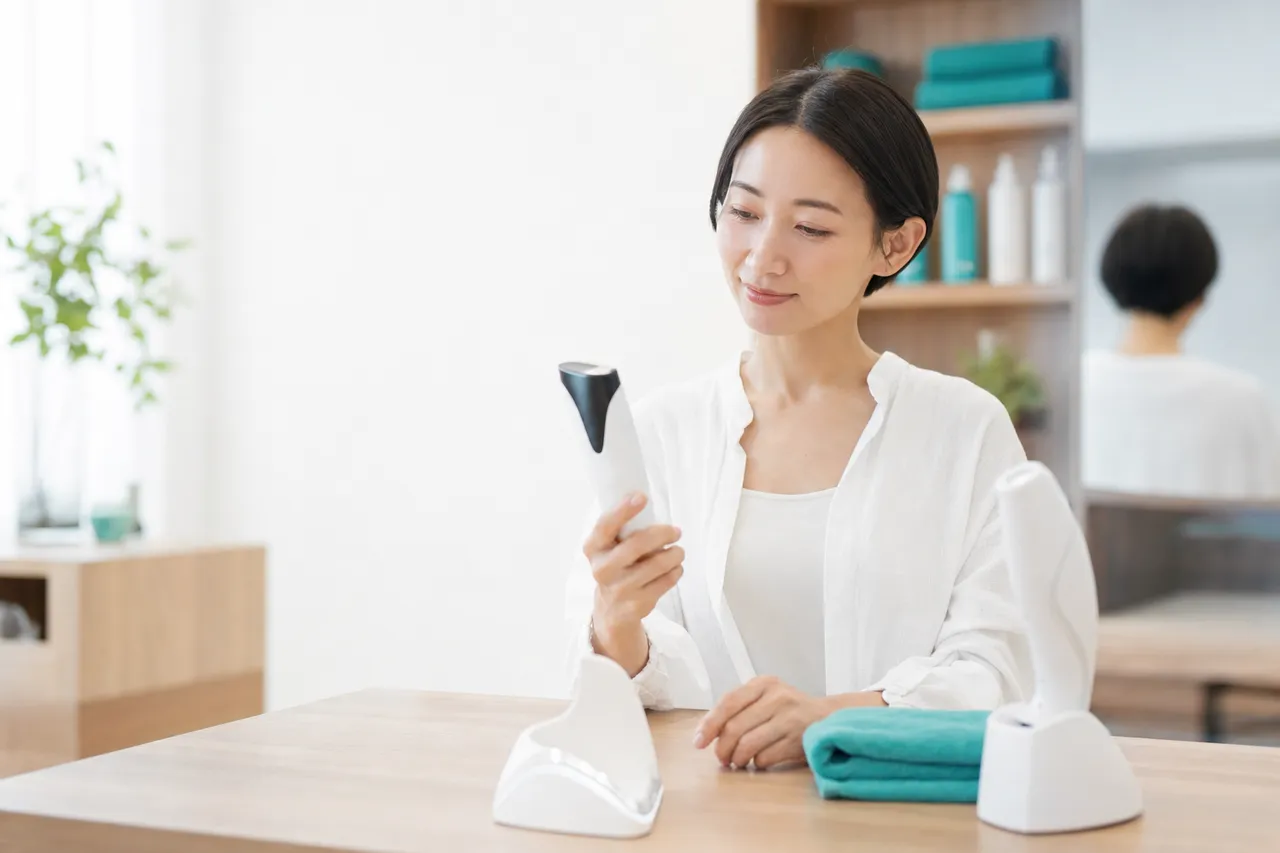 清潔な部屋で比較される業務用美容機器
